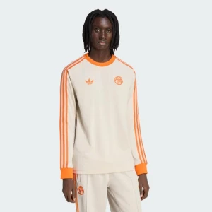 Koszulka z długim rękawem FC Bayern Originals Adidas beżowy