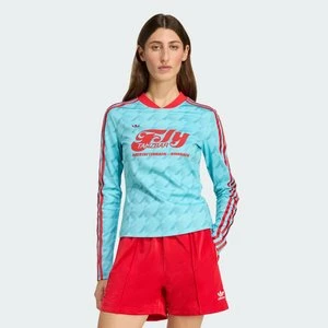 Zdjęcie produktu Koszulka z długim rękawem i grafiką Football Allover Print Bodycon Adidas