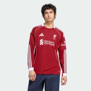 Koszulka z długim rękawem Liverpool FC 25 / 26 Home Adidas Strawberry Red