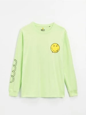 Koszulka z długim rękawem Smiley® zielona House