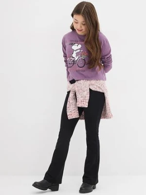 Koszulka z długim rękawem „Snoopy” z czystej bawełny bonprix