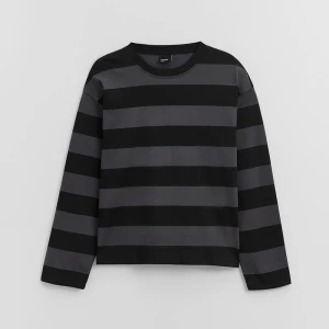 Koszulka z długim rękawem w czarno-szare paski House