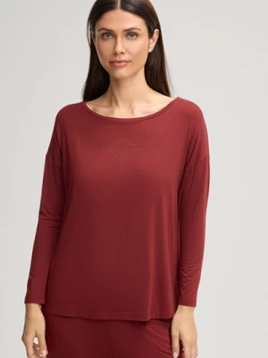 Koszulka z długim rękawem w kolorze ciemnoczerwonym Joop