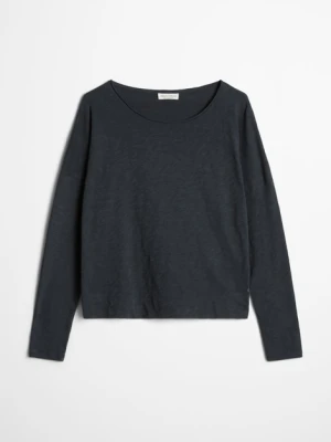 Koszulka z długim rękawem w stylu oversize z motywem łodzi podwodnej Marc O'Polo červená