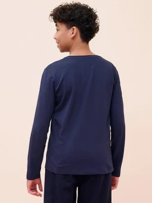 Koszulka z długim rękawem z bawełną organiczną (zestaw 5 szt.) bonprix