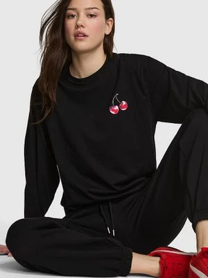 Koszulka z długim rękawem z bawełny Campus Cotton Victoria's Secret