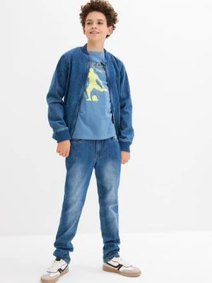 Koszulka z długim rękawem z czystej bawełny organicznej bonprix