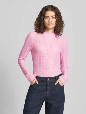 Koszulka z długim rękawem z falowanym brzegiem OH APRIL