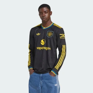 Koszulka z długim rękawem z trzeciego zestawu Manchester United 25 / 26 Adidas czarny