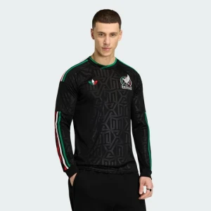 Koszulka z długim rękawem z trzeciego zestawu Meksyk 26 Adidas czarny