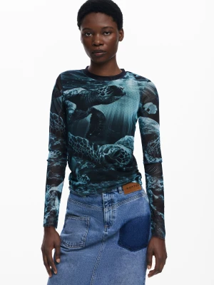 Koszulka z długim rękawem z żółwiami Botter Desigual