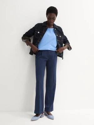 Koszulka z domieszką jedwabiu bonprix