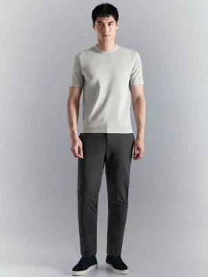 Zdjęcie produktu Koszulka z dzianiny comfort stretch lodowy szary - Mężczyzna - - MANGO MAN