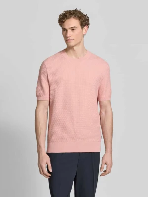 Koszulka z dzianiny o kroju regular fit z czystej bawełny model 'H-NILTON' Boss