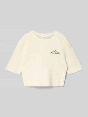 Koszulka z dzianiny o kroju regular fit z mieszanka bawełny s.Oliver RED LABEL