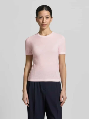 Koszulka z dzianiny o kroju regular fit z mieszanki jedwabiu i wełny model „MSTLEPRE” Max Mara Studio