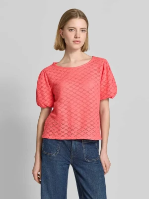 Koszulka z dzianiny z bufiaste rękawy MORE & MORE