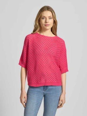 Koszulka z dzianiny z dekoltem w łódkę model 'Ho44liday' ZABAIONE