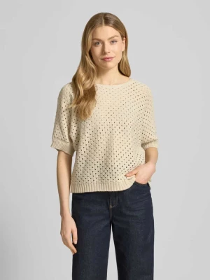 Koszulka z dzianiny z dekoltem w łódkę model 'Ho44liday' ZABAIONE