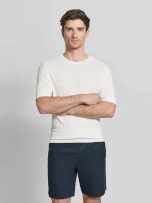 Koszulka z dzianiny z domieszką wiskozy model 'Gion' CINQUE