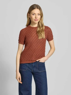 Koszulka z dzianiny z haftem angielskim Jake*s Collection