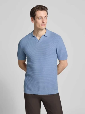 Koszulka z dzianiny z Kołnierzyk polo i Dekolt w serek Christian Berg Men