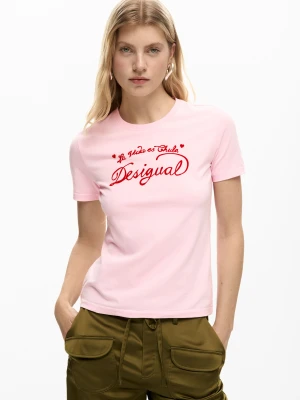 Koszulka z dzianiny z krótkim rękawem Desigual