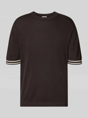 Koszulka z dzianiny z okrągłym dekoltem model 'DERICO' drykorn