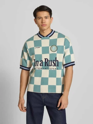 Koszulka z dzianiny z wyhaftowanym logo model 'Victory' PROHIBITED