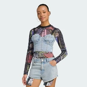 Koszulka z gorsetem Adidas X Jeremy Scott Pride Denim