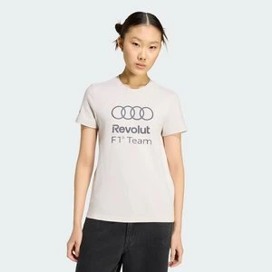 KOSZULKA Z GRAFIKĄ AUDI REVOLUT F1 TEAM DNA Adidas Chalk Pearl
