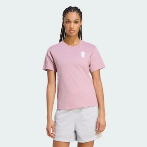 KOSZULKA Z GRAFIKĄ FOOD O STANDARDOWYM KROJU Adidas Magic Mauve
