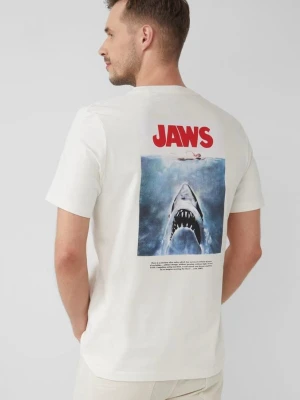 Koszulka z grubego dżerseju z grafiką Jaws© UCS LLC s.Oliver biały