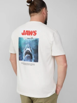 Koszulka z grubego dżerseju z grafiką Jaws© UCS LLC s.Oliver biały