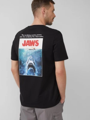 Koszulka z grubego dżerseju z grafiką Jaws© UCS LLC s.Oliver czarny