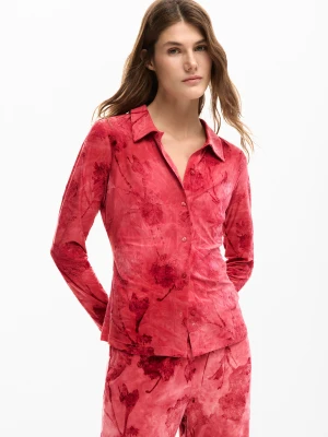 Koszulka z haftem kwiatowym Desigual