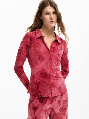 Koszulka z haftem kwiatowym Desigual