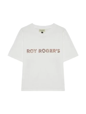 Koszulka z haftem Liberty Flower Roy Roger's