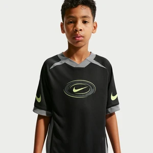 Koszulka z krótkim rękawem dla dużych dzieci (chłopców) Dri-FIT Nike Multi - Czerń