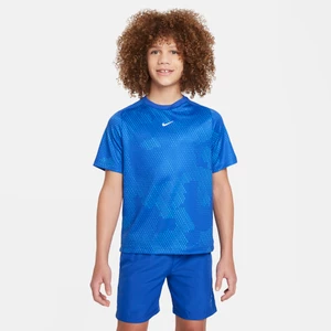 Koszulka z krótkim rękawem dla dużych dzieci (chłopców) Dri-FIT Nike Multi - Niebieski