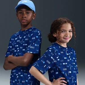 Koszulka z krótkim rękawem dla dużych dzieci (chłopców) Dri-FIT Nike Multi - Niebieski