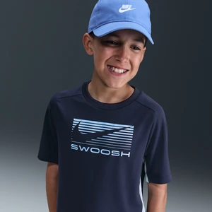 Koszulka z krótkim rękawem dla dużych dzieci (chłopców) Dri-FIT Nike Multi - Niebieski