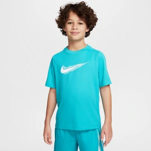 Koszulka z krótkim rękawem dla dużych dzieci (chłopców) Dri-FIT Nike Multi - Zieleń