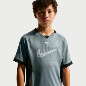Koszulka z krótkim rękawem dla dużych dzieci (chłopców) Nike Multi Renew - Szary
