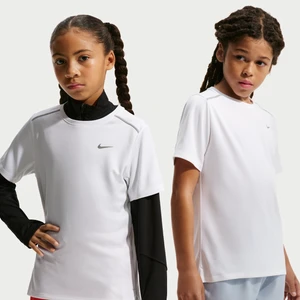 Koszulka z krótkim rękawem dla dużych dzieci Dri-FIT Nike Miler - Biel