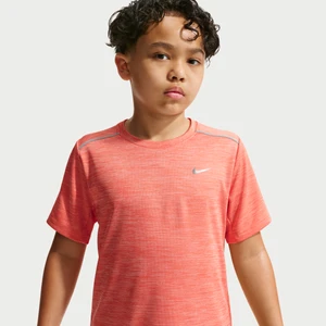 Koszulka z krótkim rękawem dla dużych dzieci Dri-FIT Nike Miler - Pomarańczowy