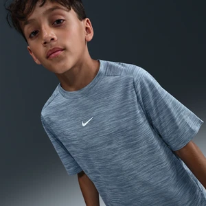 Koszulka z krótkim rękawem dla dużych dzieci Dri-FIT Nike Multi - Niebieski