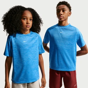 Koszulka z krótkim rękawem dla dużych dzieci Dri-FIT Nike Multi - Niebieski
