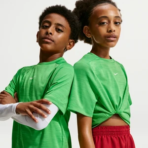 Koszulka z krótkim rękawem dla dużych dzieci Dri-FIT Nike Multi - Zieleń