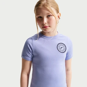Koszulka z krótkim rękawem dla dużych dzieci (dziewcząt) Nike - Fiolet